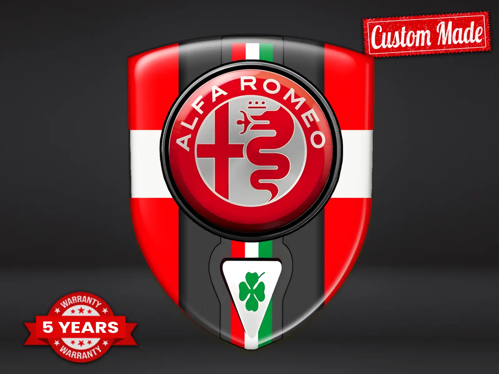 Alfa Romeo Heckscheibensticker Stabil Minimal Design Auto